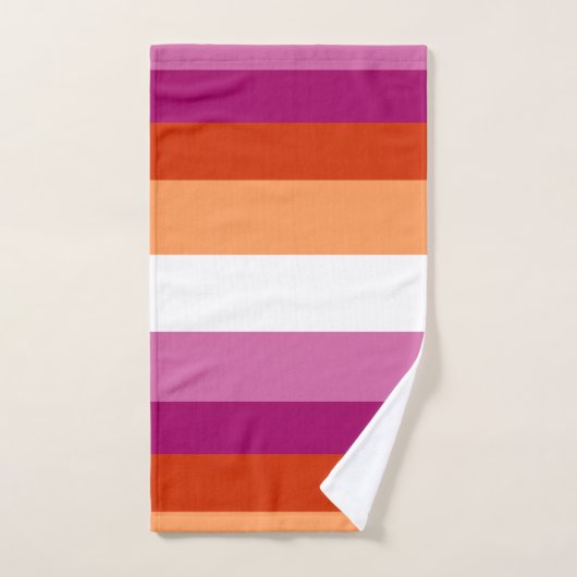 Lesbian Flag ハンドタオル (ハンドタオル)