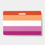 Lesbian Flag バッジ (裏面)