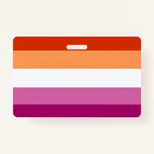 Lesbian Flag バッジ (正面)