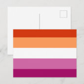 Lesbian Flag ポストカード (正面/裏面)