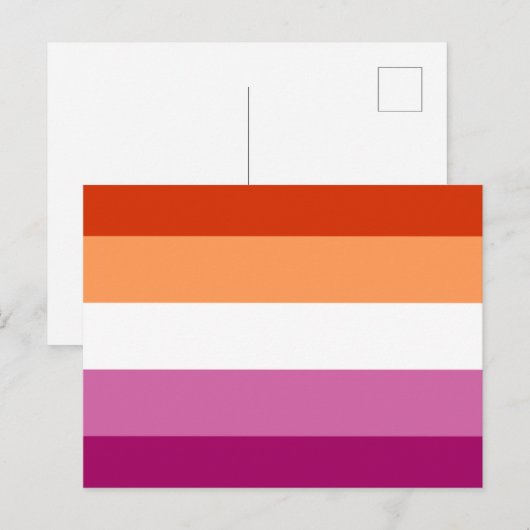 Lesbian Flag ポストカード (正面/裏面)