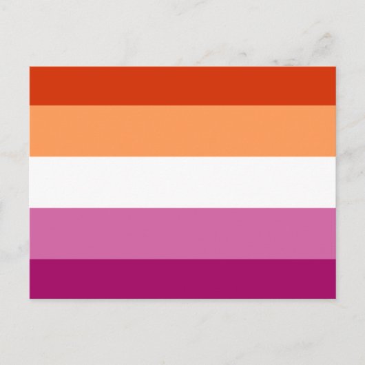 Lesbian Flag ポストカード (正面)