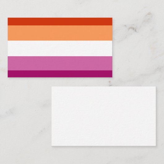 Lesbian Flag 名刺 (正面/裏面)
