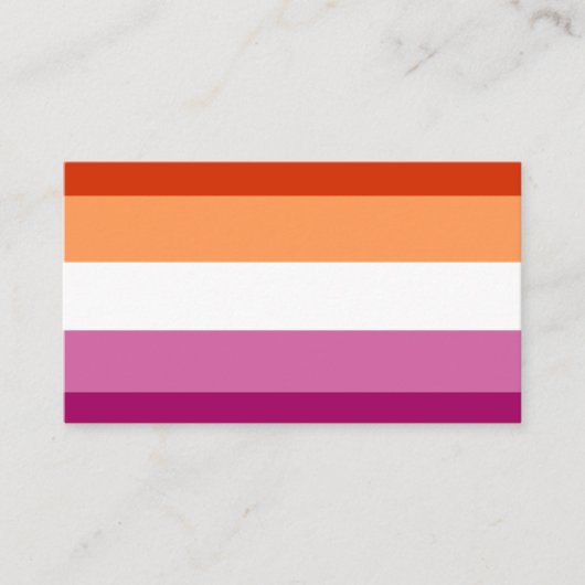 Lesbian Flag 名刺 (正面)