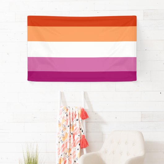 Lesbian Flag 横断幕 (インサイチュ)