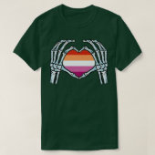 Lesbian  Gay Skeleton  seual Identity  Nonbinary L Tシャツ (デザイン正面)