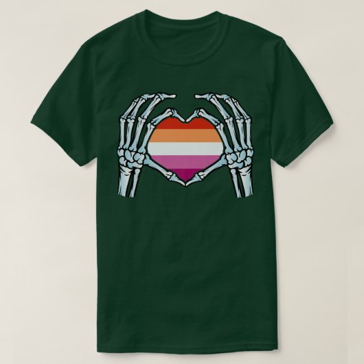 Lesbian Gay Skeleton seual Identity Nonbinary L Tシャツ (デザイン正面)