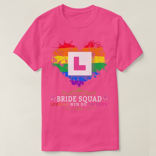 Lesbian Hen Do Outfits For Women & Group Hen Night Tシャツ (デザイン正面)