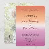 Lesbian Photo Wedding 招待状 (正面/裏面)