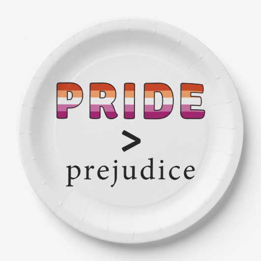 Lesbian Pride and Prejudice ペーパープレート (正面)