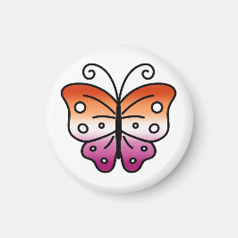 Lesbian Pride Butterfly Magnet マグネット