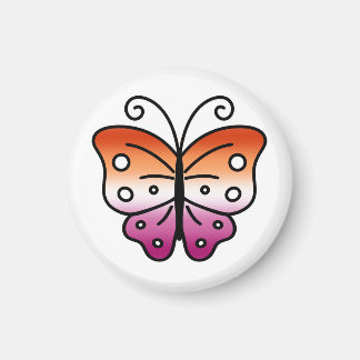 Lesbian Pride Butterfly Magnet マグネット