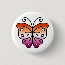 Lesbian Pride Butterfly Pin Badge 缶バッジ