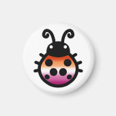Lesbian Pride Ladybug Magnet マグネット (正面)