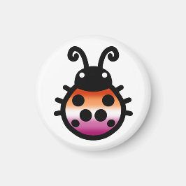 Lesbian Pride Ladybug Magnet マグネット