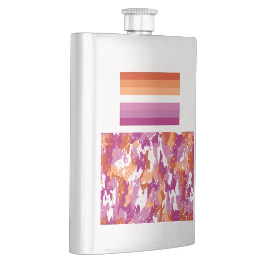 Lesbian Pride/Lesbian Camo フラスク (右)