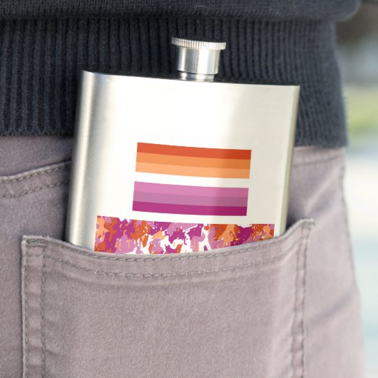 Lesbian Pride/Lesbian Camo フラスク (インサイチュ)