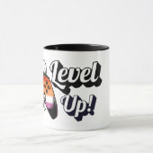 Lesbian Pride Level Up Tiger Paw Controller Mug マグカップ (中央)