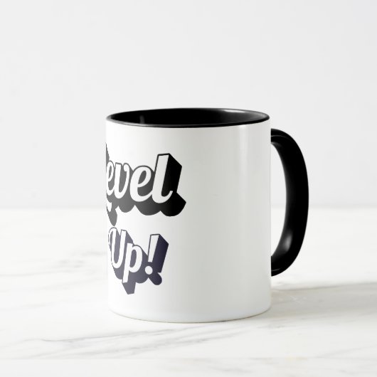 Lesbian Pride Level Up Tiger Paw Controller Mug マグカップ (正面右)