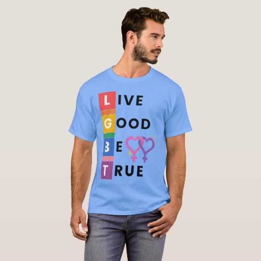 Lesbian Pride music family Tシャツ (正面フル)