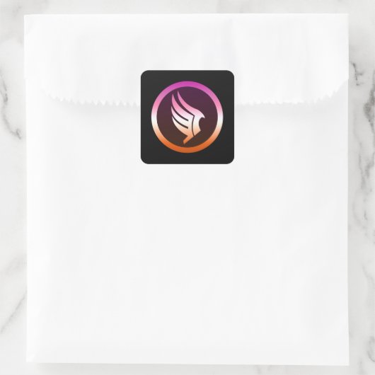Lesbian Pride Paragon Mass Effect Icon スクエアシール (バッグ)