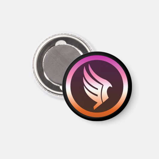 Lesbian Pride Paragon Mass Effect Icon マグネット (正面/裏面)