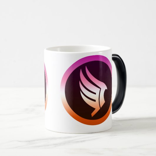 Lesbian Pride Paragon Mass Effect Icon モーフィングマグカップ (正面右)