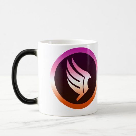 Lesbian Pride Paragon Mass Effect Icon モーフィングマグカップ (左)