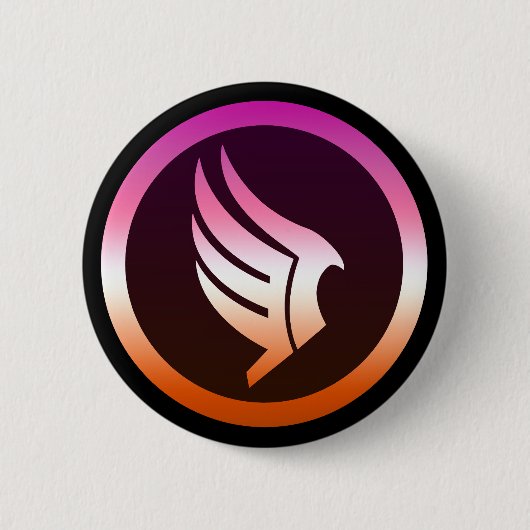 Lesbian Pride Paragon Mass Effect Icon 缶バッジ (正面)