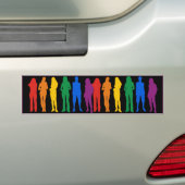 LESBIAN PRIDE -.png バンパーステッカー (車上)