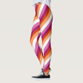 Lesbian Stripes | Lesbian Pride  レギンス (左)