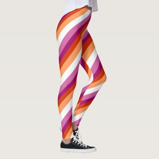 Lesbian Stripes | Lesbian Pride  レギンス (右)