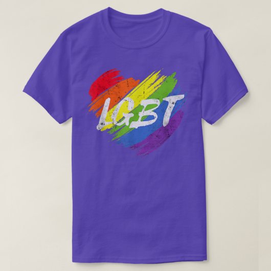 Lesbian Transgender Support Equality LGBT Rainbow Tシャツ (デザイン正面)