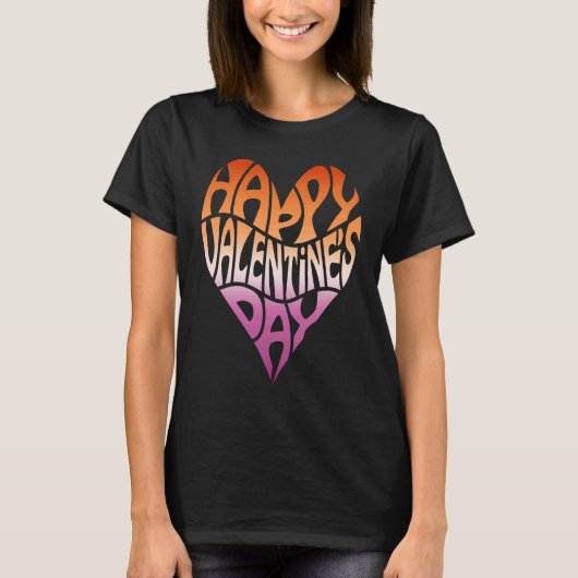 Lesbian Valentine's Day Subtle LGBT LGBTQ Gay Prid Tシャツ (正面)