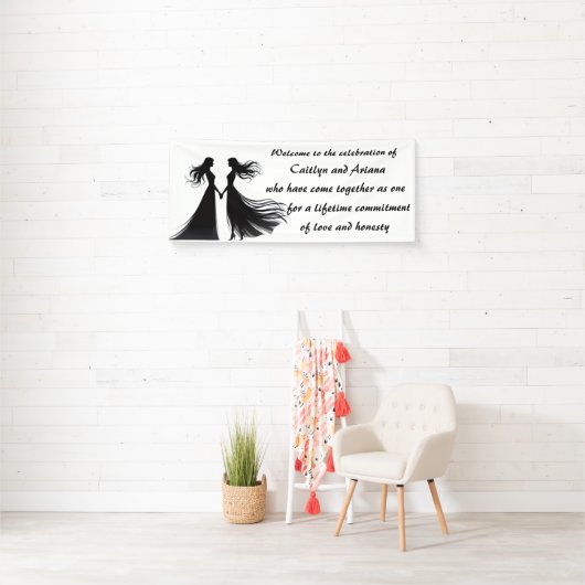 Lesbian Wedding 横断幕 (インサイチュ)