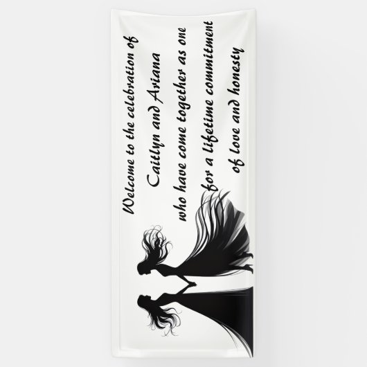 Lesbian Wedding 横断幕 (縦)