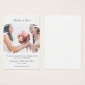 Lesbian Wedding Couple to Thank Guests on Brush (正面&裏面)