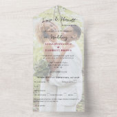 Lesbian Wedding Photo オールインワン招待状 (内側)