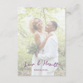 Lesbian Wedding Photo Pride Flag Gradient エンクロージャーカード (正面)