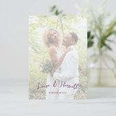 Lesbian Wedding Photo Pride Flag Gradient エンクロージャーカード (スタンド正面)