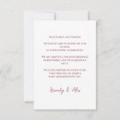 Lesbian Wedding Photo Pride Flag Gradient サンキューカード (裏面)