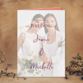 Lesbian Wedding Photo Pride Flag Gradient プログラム