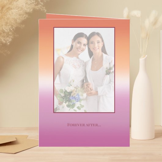 Lesbian Wedding Photo Pride Flag Gradient プログラム