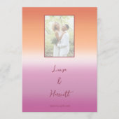 Lesbian Wedding Photo Pride Flag Gradient メニュー (正面)