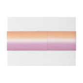 Lesbian Wedding Photo Pride Flag Gradient 招待状ベリーバンド (裏面例)