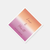Lesbian Wedding Pride Flag Gradient Napkins スタンダードカクテルナプキン (角)