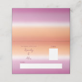 Lesbian Wedding Pride Flag Gradient Place Cards プレイスカード (外部開封)