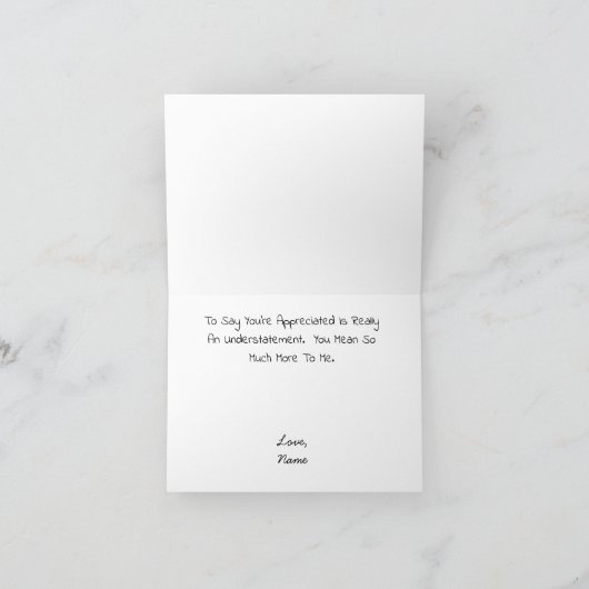 Lesbian Wife Appreciation Day Card カード (内部)