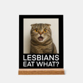 Lesbians Eat What Funny アクリルサイン (正面)