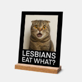 Lesbians Eat What Funny アクリルサイン (傾斜)